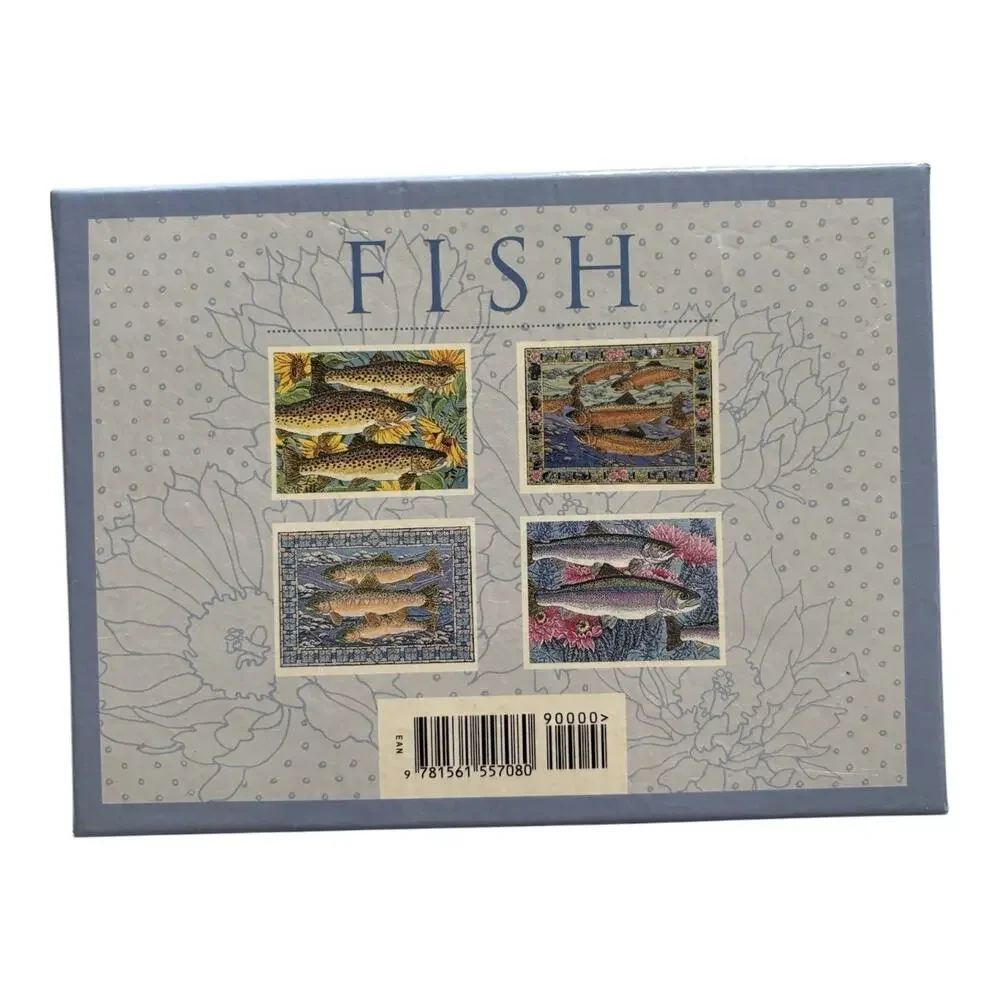 Galison Fish Museum Of Art 20 Notecards Jennifer Bellinger Boxed w/ Envelopes